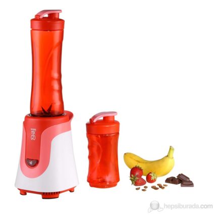 Vestel Mix & Go Blender - Kırmızı / 300 Watt
